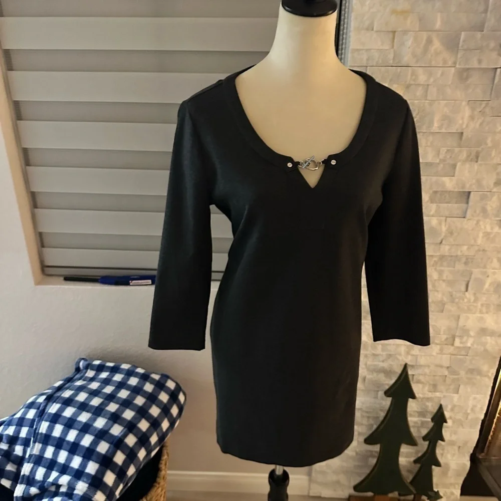 NEW!! MICHAEL KORS Chain Detail Dress –  Size L
